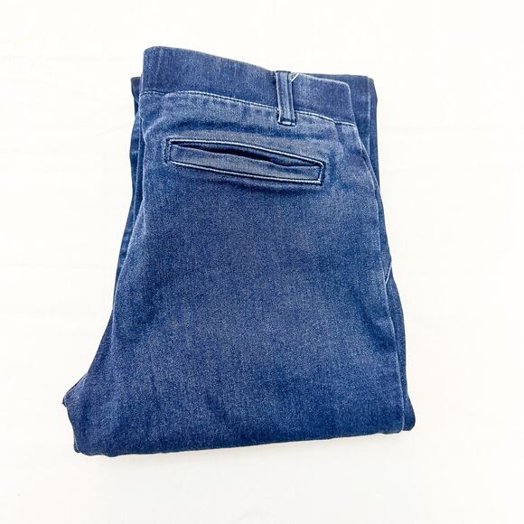 Betabrand Flare Dark Wash Stretch Denim Jeans Jegging Pants Size Medium - Picture 1 of 7